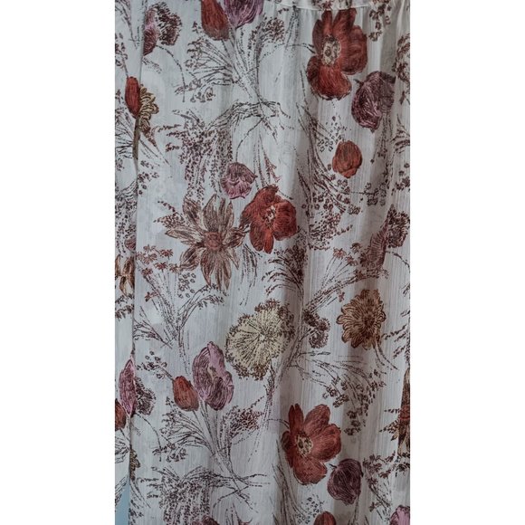 Massimo Small Maxi Boho Floral Colorful Festival Semi Sheer Classic Occasion Dre - Picture 7 of 7